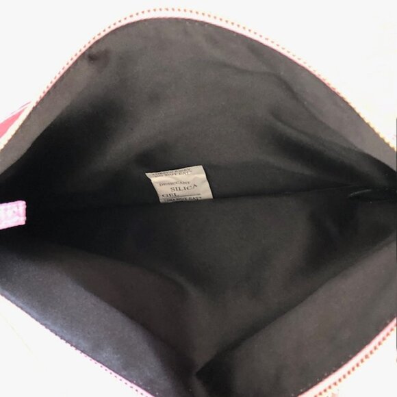 PRADA CANDY Set of Cosmetic Bags Pink Fabric Zip Top Rectangular NWOT - Picture 10 of 17